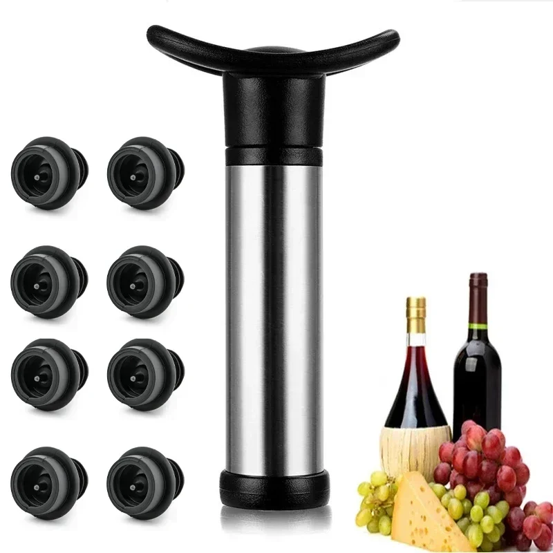 Wine Preservation Pump - ワインボトルツールキット,ワインボトルオープナー,ワインプロテクター,アビエータ,シリコンキャップ,シーリング,ドリンクボトル