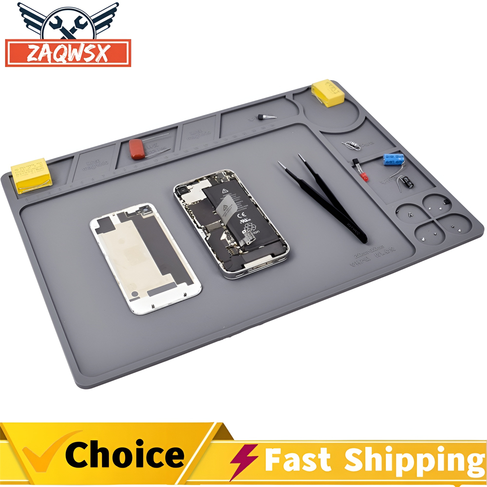 Bar Mat Rubber - 断熱磁気シリコンパッド ESD ワークマットはんだ付けステーションラップトップタブレット PC PCB マザーボードはんだ付け修理パッド