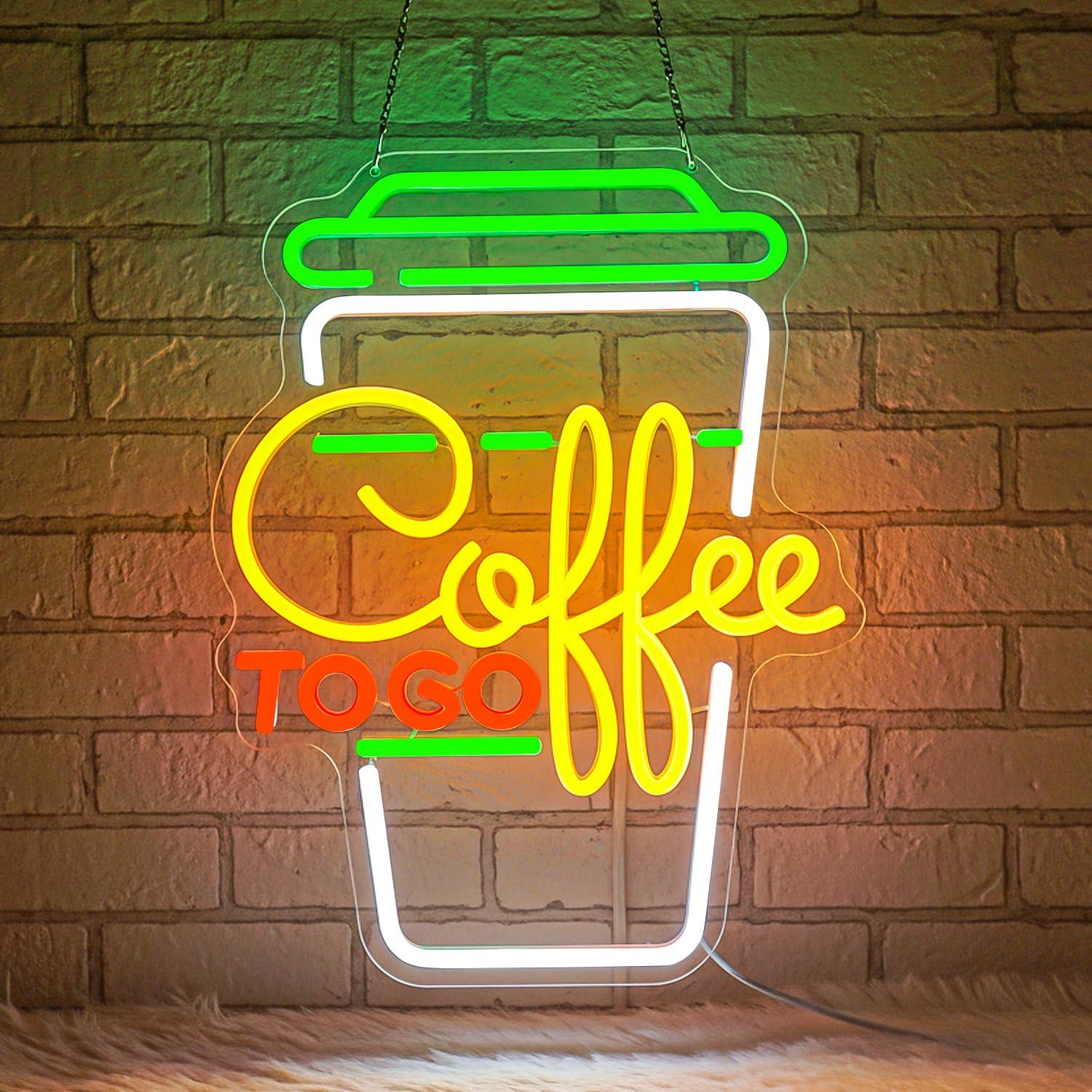 Home Bar And Coffee - コーヒーネオンサイン USB調光可能なLEDライト コーヒーステーション、コーヒーバー、カフェ、キッチン、レストラン、ホームステーションの装飾、ビジネスサイン用