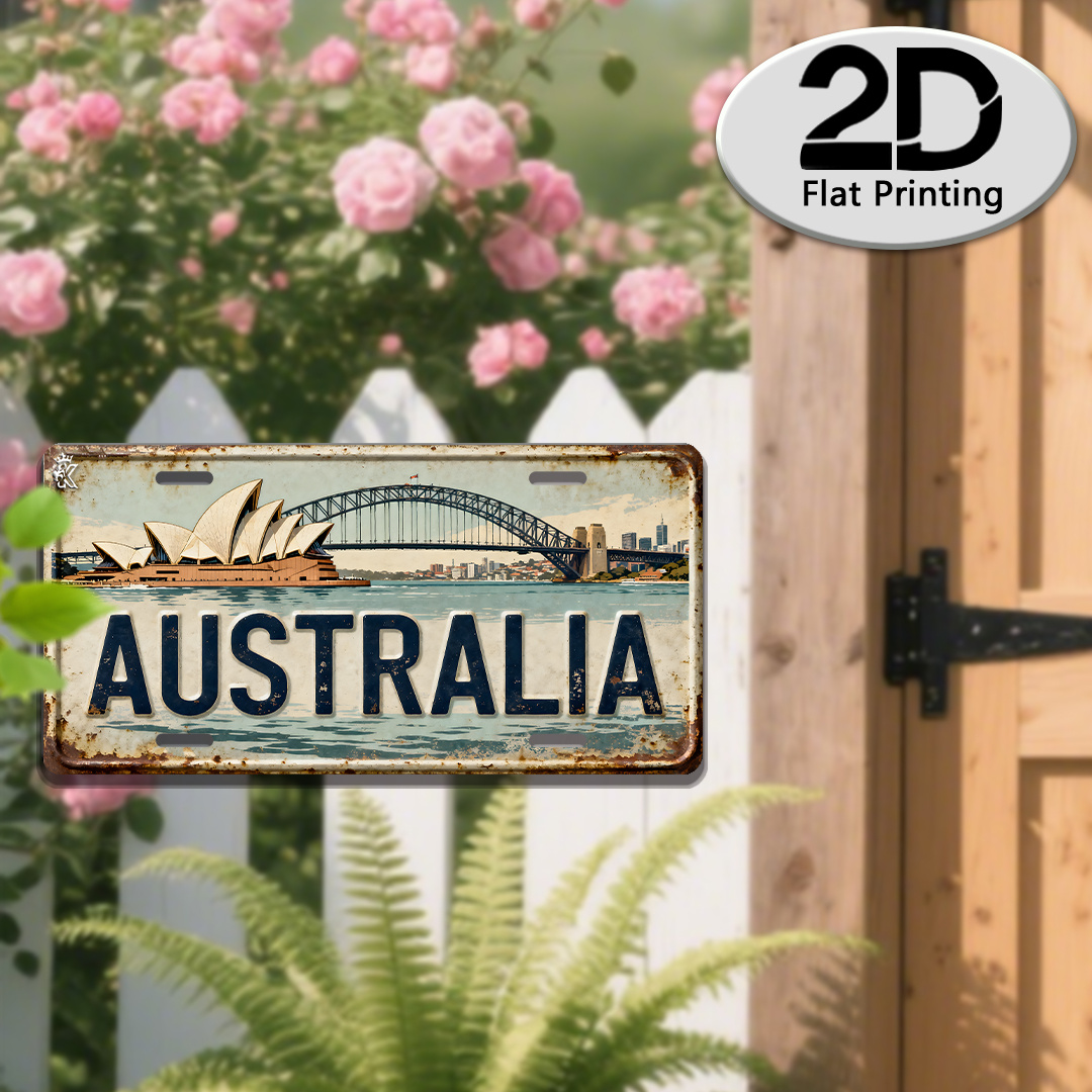 Home Bar Sydney - AL オーストラリア シドニー ライセンスプレートサイン - ヴィンテージ耐久性のある金属製プラーク壁飾り、ホームオフィスバーマンケーブウォールアート