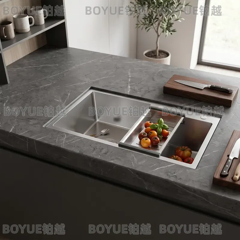 78cmダブルボウルステンレス製アンダーマウントキッチンシン - Home Bar Sink のレビューと価格