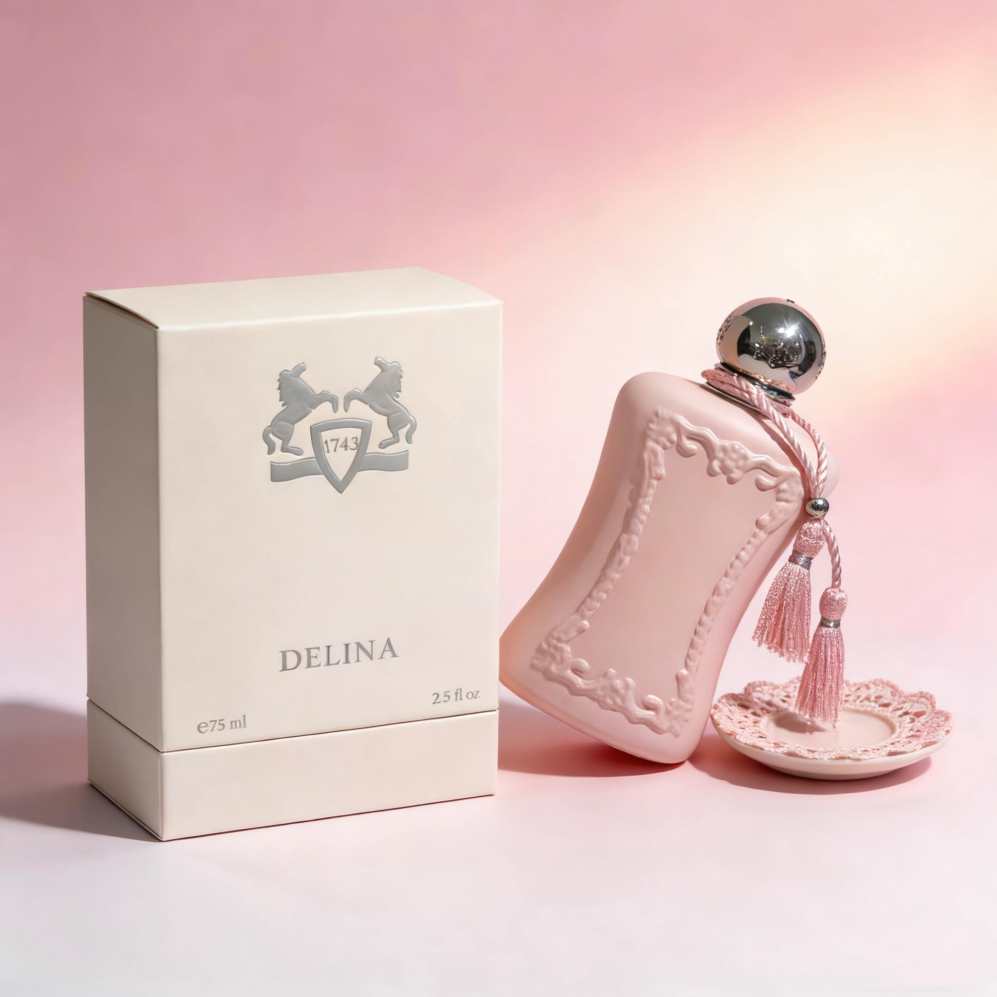 デリーナ EDP：エレガントなピンクのボトルにタッセル付き、 - Home Bar Accessories のレビューと価格