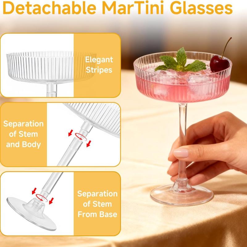 透明なプラスチック製のマティーニデザートカップ 10 個 乾 - Home Bar Supplies のレビューと価格