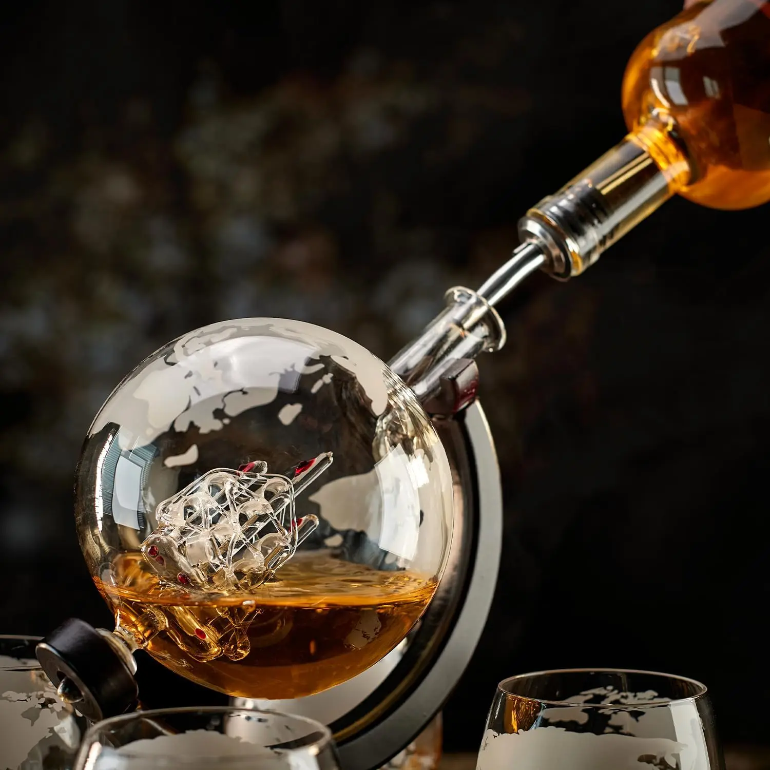 Nancihui-クリエイティブガラスデカンター、ボトルガラ - Decanter Globe Set のレビューと価格