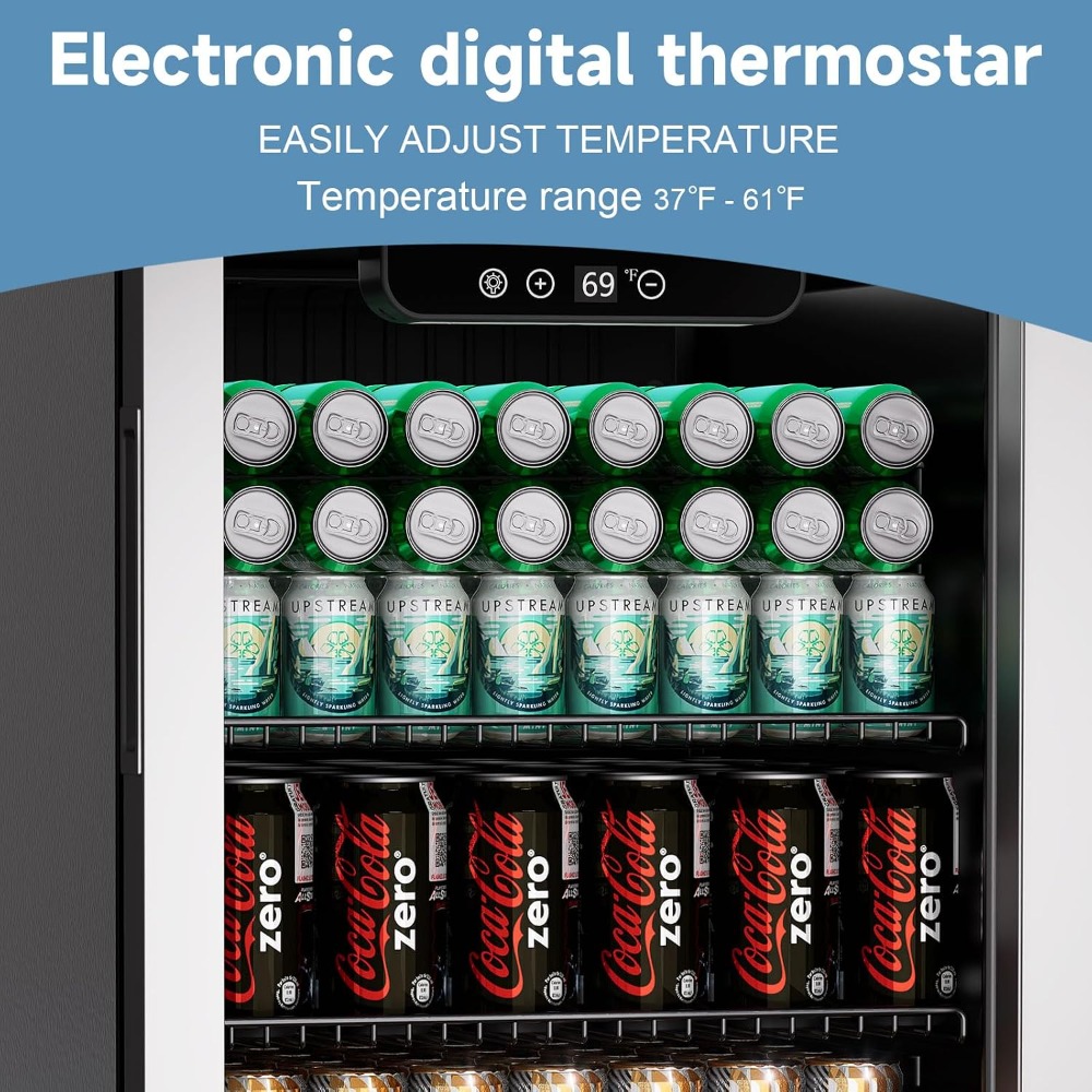 110缶収納可能飲料冷蔵庫、3.1立方フィートシルバーミニ冷 - Home Bar And Fridge のレビューと価格