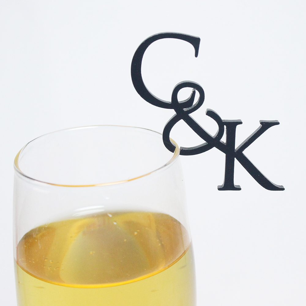 15/40/100 個パーソナライズされた結婚式のイニシャル - Cocktail Recipe Book のレビューと価格