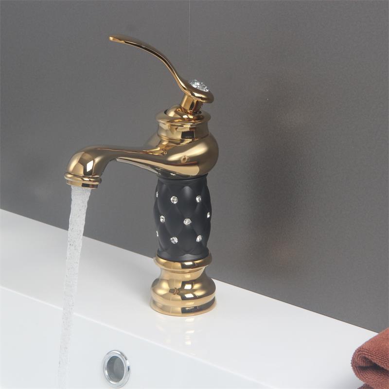 クラシックなゴールドの真ちゅう製蛇口,シングルハンドル,温水 - Home Bar Sink のレビューと価格
