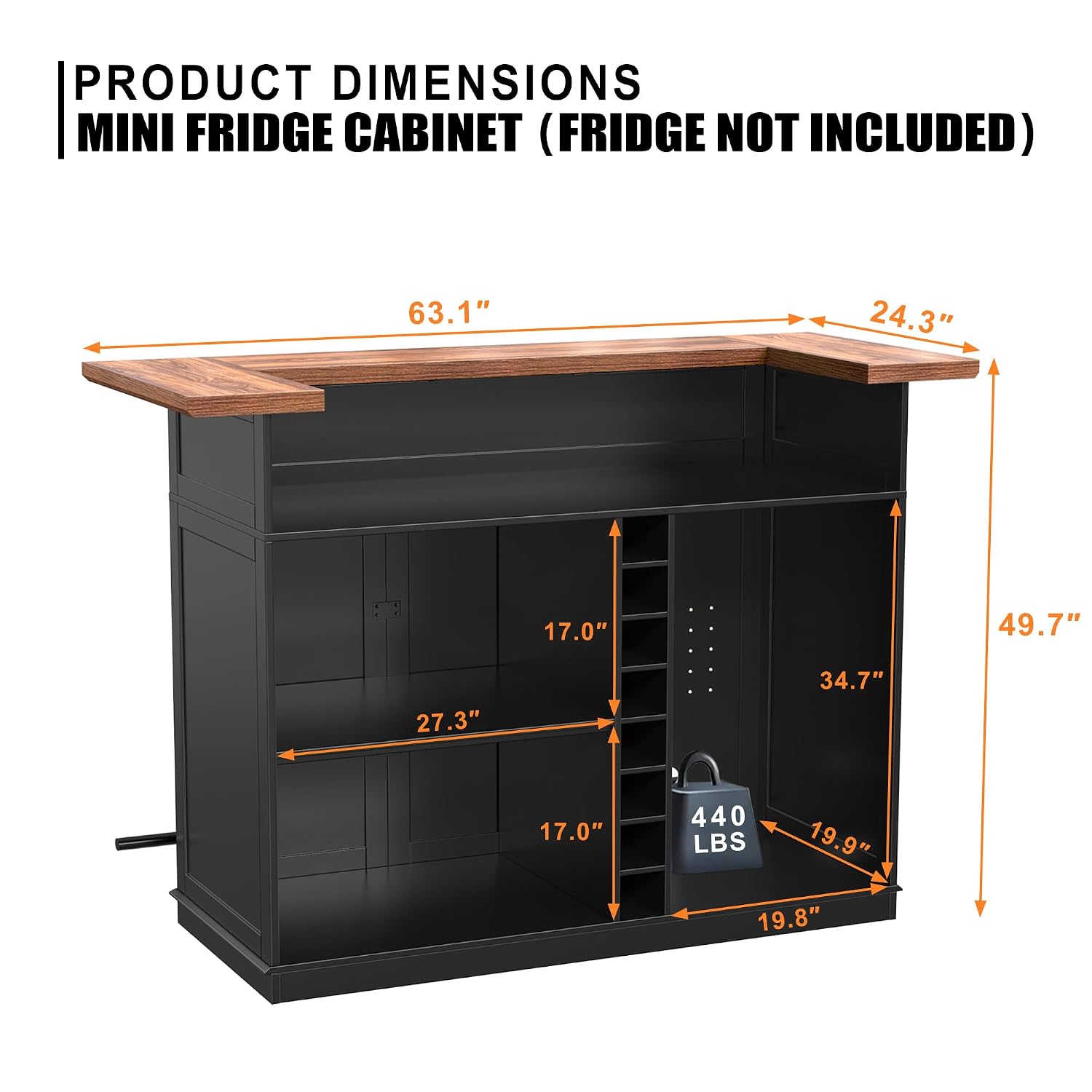 U字型バーキャビネット（冷蔵庫スペース、ワイン収納、グラスラ - Home Bar And Fridge のレビューと価格