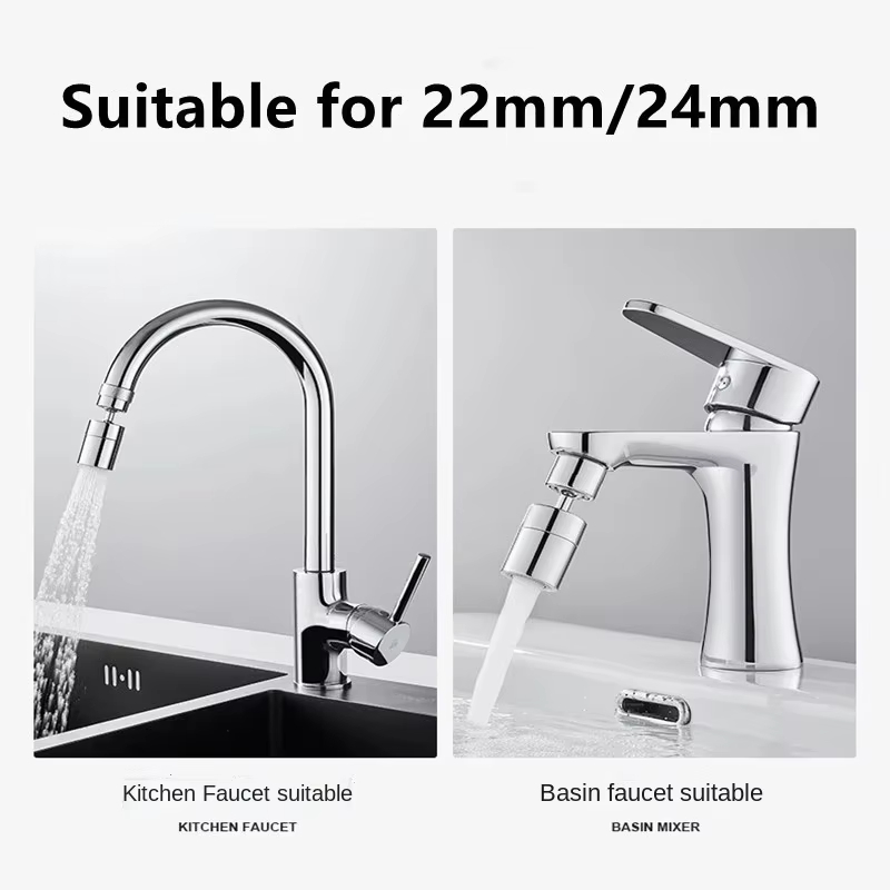 720度回転式万能蛇口 洗面台蛇口延長アダプター エアレータ - Home Bar Sink のレビューと価格