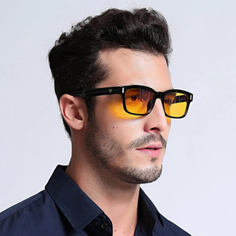 ブルーレイコンピュータメガネ男性スクリーン放射線眼鏡ブランド - Old Fashioned Glass のレビューと価格
