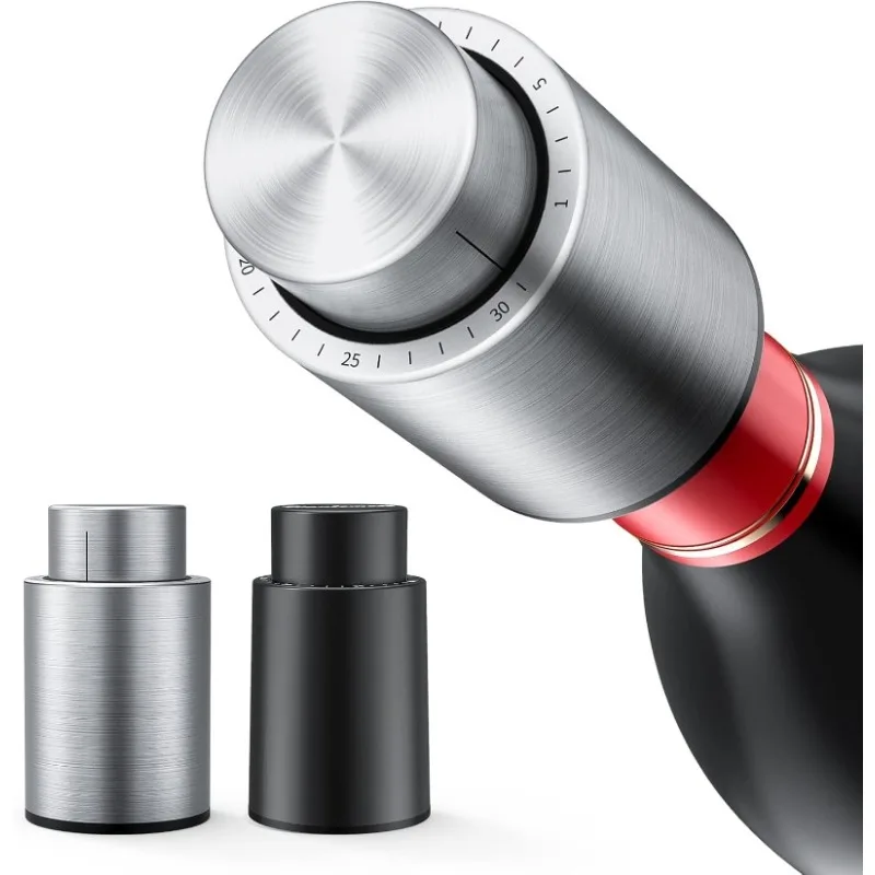 ワインボトルストッパー真空ワインストッパーステンレス鋼ワイン - Wine Preservation Pump のレビューと価格