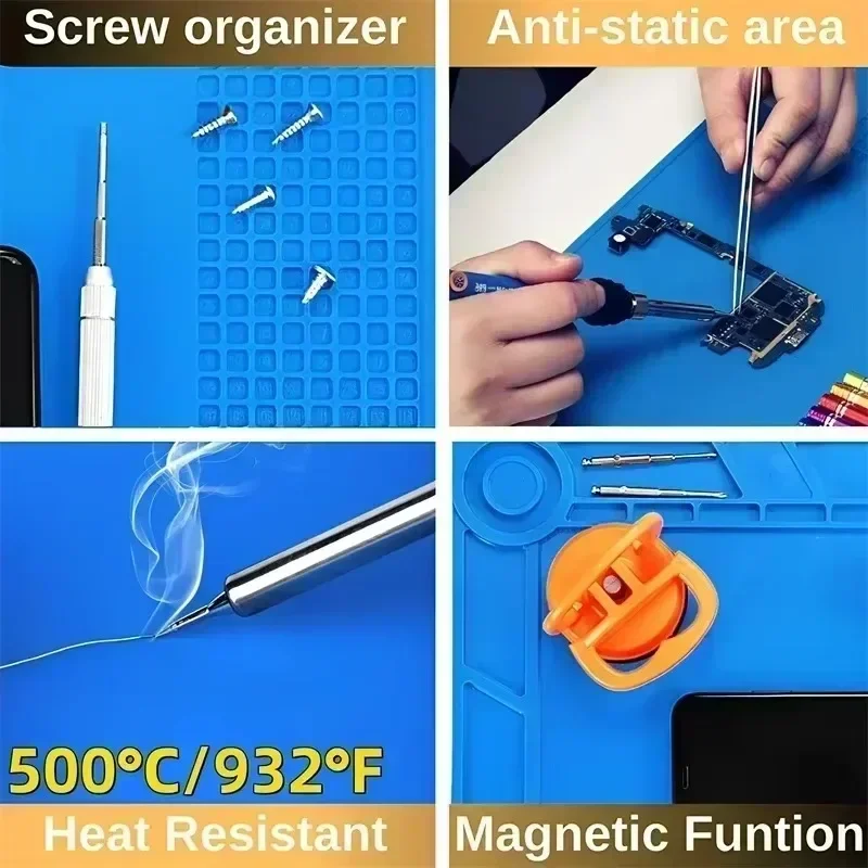 45*30 センチメートル断熱作業マットはんだステーション修 - Bar Mat Rubber のレビューと価格