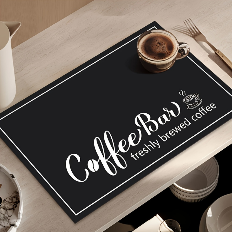 VIKAMA「コーヒーバー」テーマのキッチンコーヒーマシンカ - Bar Mat Rubber のレビューと価格