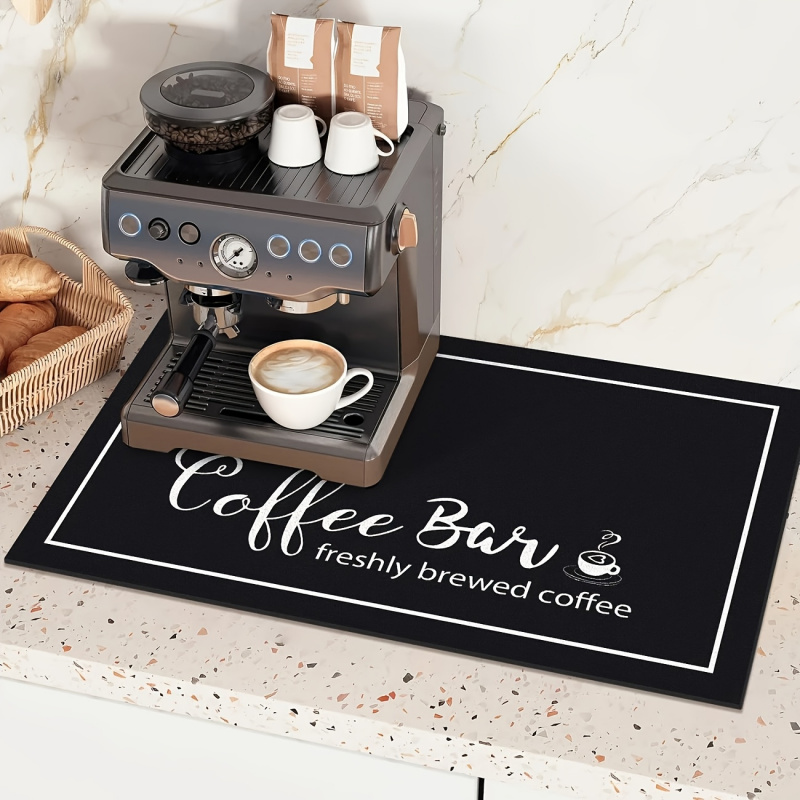 VIKAMA「コーヒーバー」テーマのキッチンコーヒーマシンカ - Bar Mat Rubber のレビューと価格