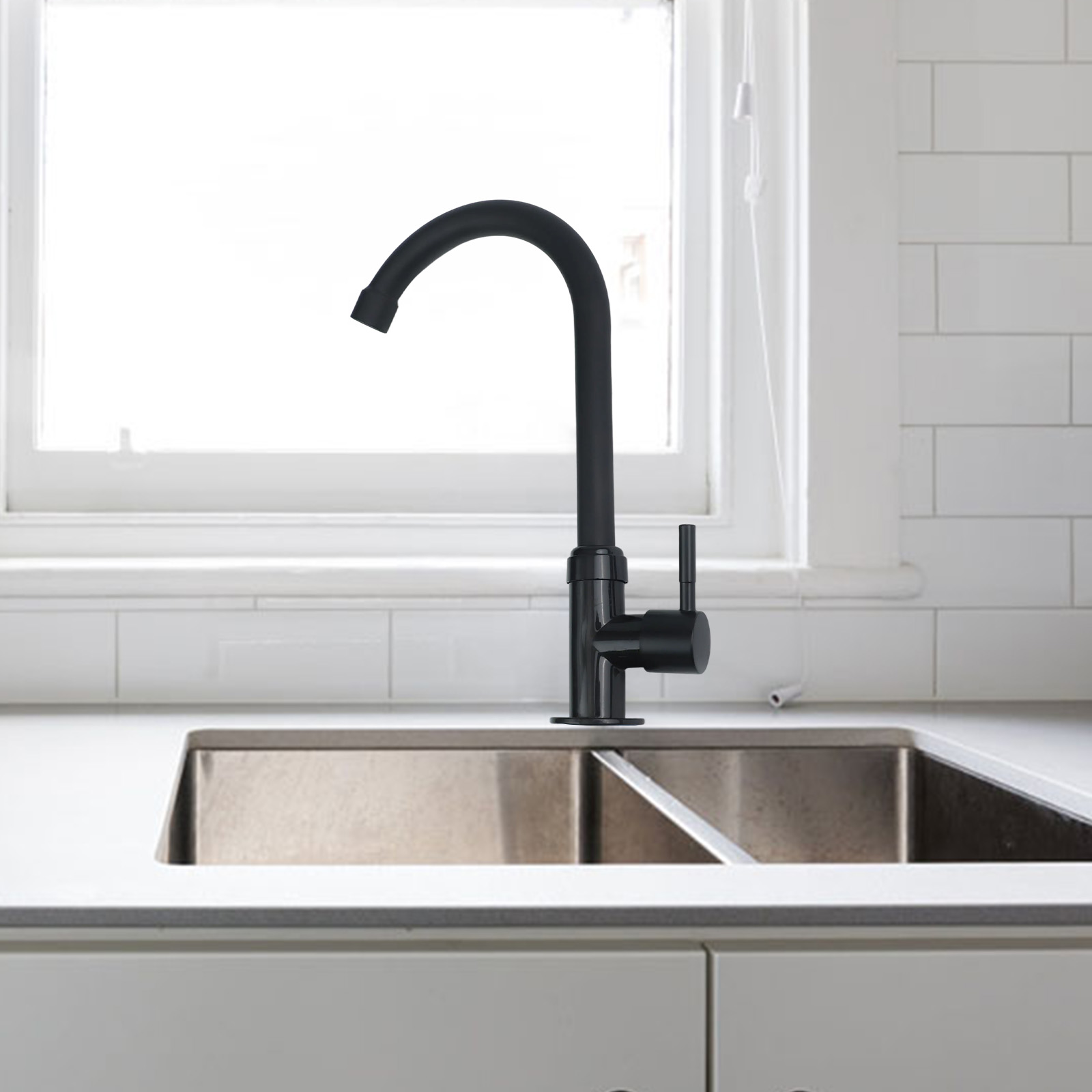 プラスチック製スチールキッチン浄水器シングルレバーホールタッ - Home Bar Sink のレビューと価格