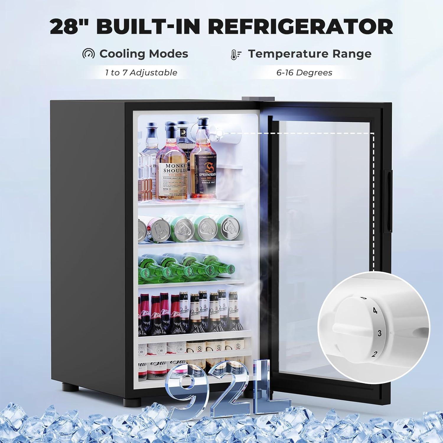 溝付きコーヒーバーキャビネット、ミニ冷蔵庫プルアウトドロワー - Home Bar And Cabinet のレビューと価格
