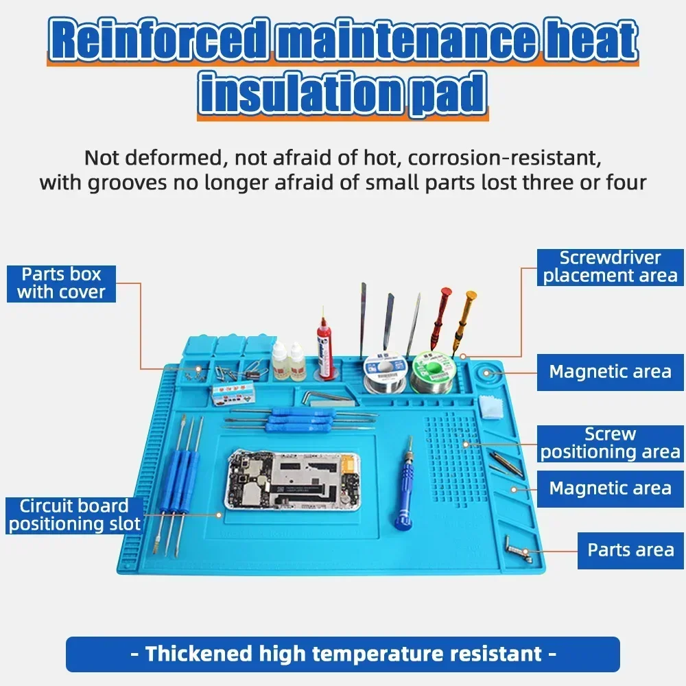 断熱磁気シリコンパッド ESD ワークマットはんだ付けステー - Bar Mat Rubber のレビューと価格