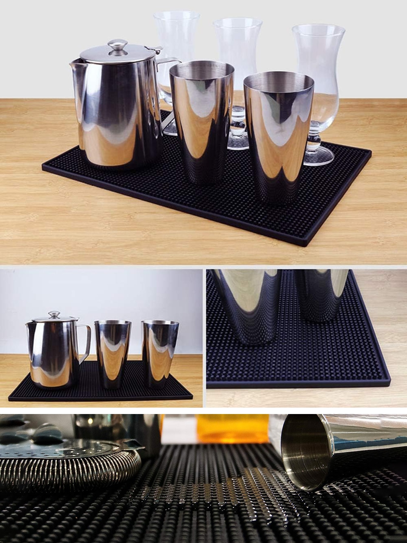 Leeseph バーマット、ゴム製食器乾燥マット、バーテンダ - Bar Mat Rubber のレビューと価格
