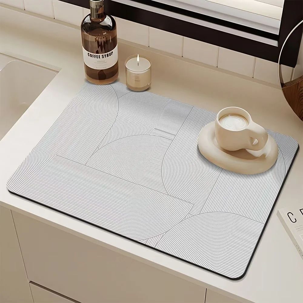 VIKAMA 速乾性吸収性珪藻土マット、滑り止め耐熱シンクマ - Home Bar Sink のレビューと価格