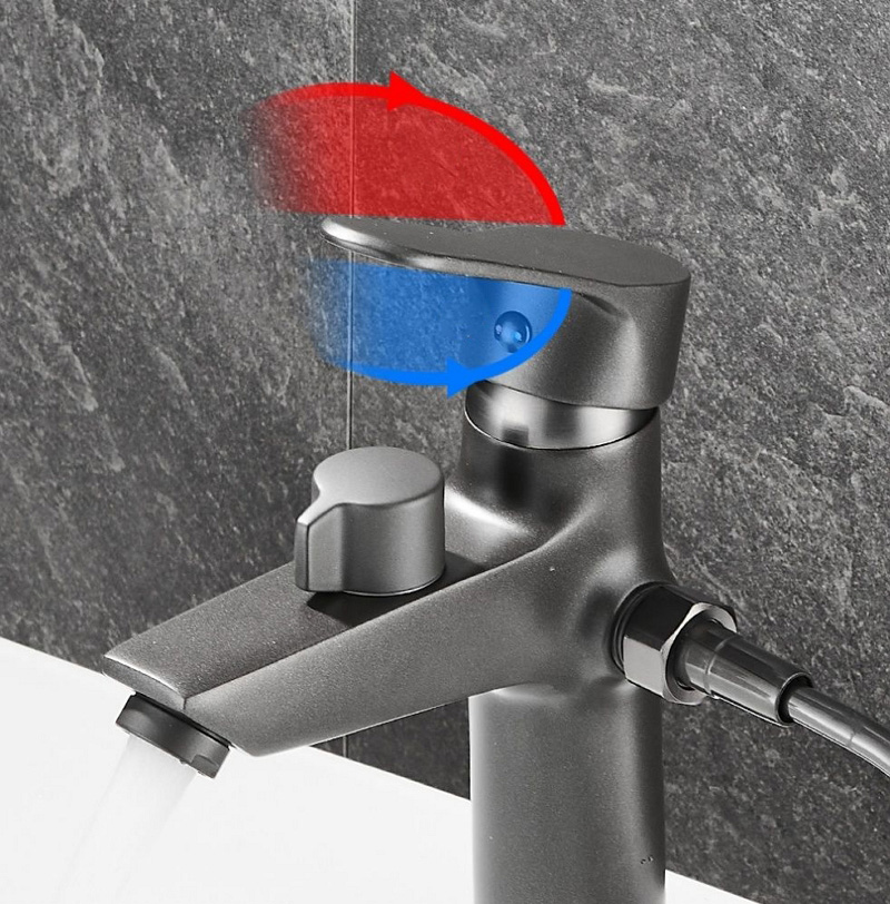 真鍮製浴室洗面台蛇口 シャワーヘッド付き 洗面台用 シャンプ - Home Bar Sink のレビューと価格