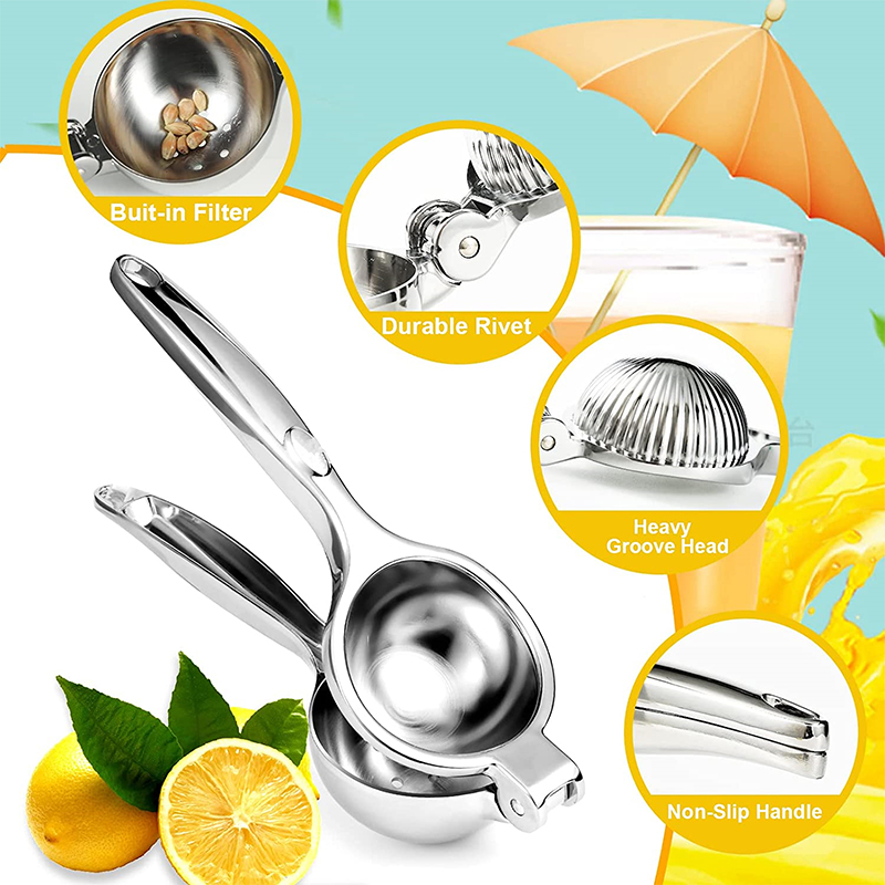 手動レモン絞り器 亜鉛合金レモンジューサー 絞り器 頑丈なレ - Citrus Juicer Bar のレビューと価格