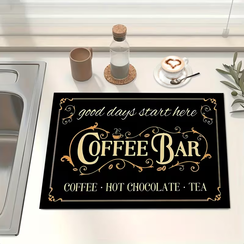 コーヒーマシンマット、電子レンジマット、トースターマット、カ - Bar Mat Rubber のレビューと価格