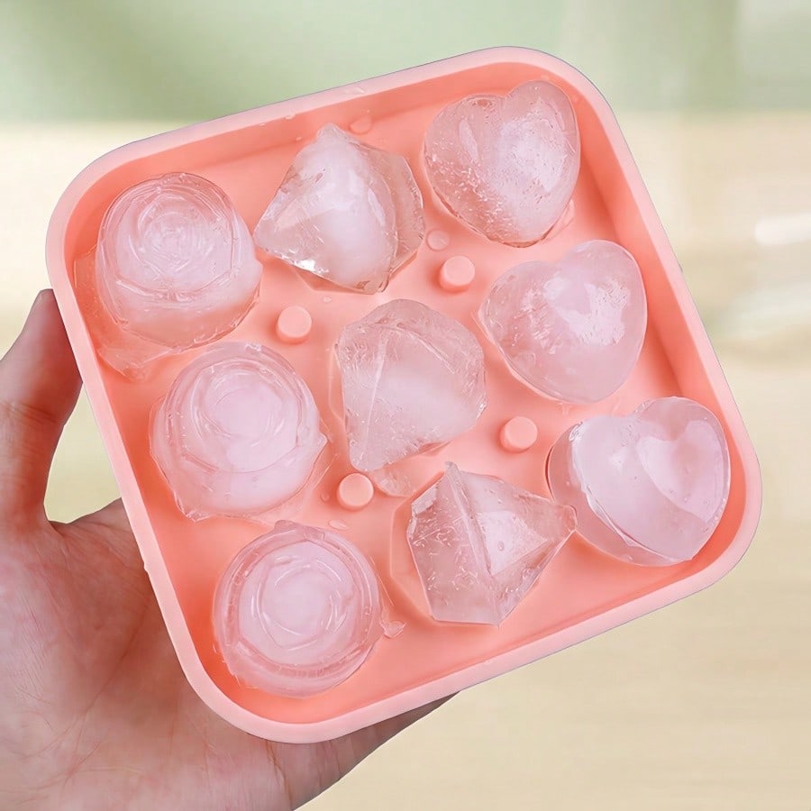 4個入り ローズハート型 ダイヤモンドアイスキューブモールド - Citrus Juicer Bar のレビューと価格
