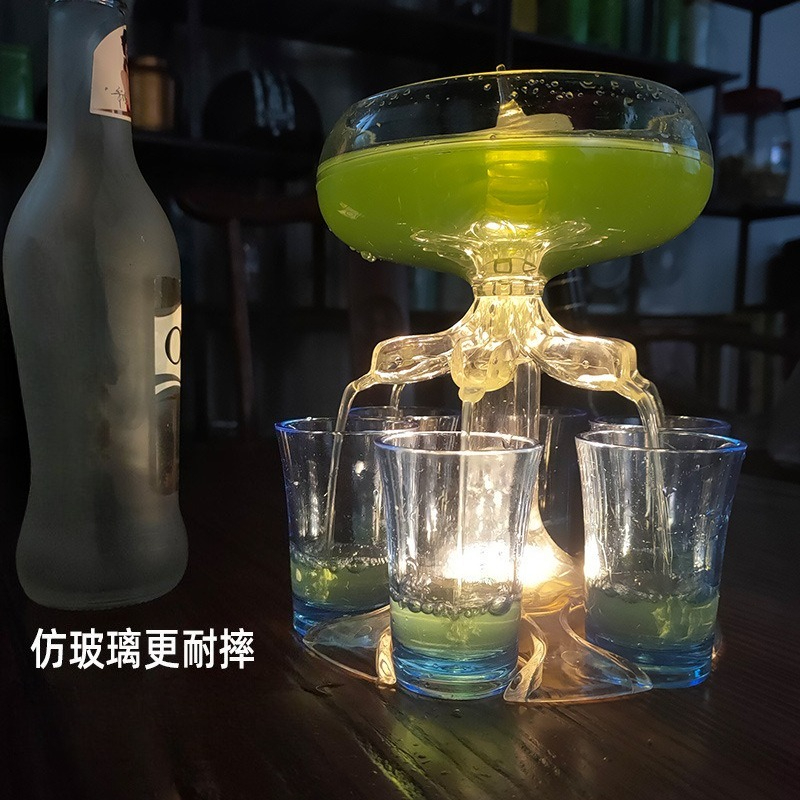 ヨーロッパ風模造ガラス製リキュールデキャンタセット 6杯用  - Home Bar Setup Kit のレビューと価格
