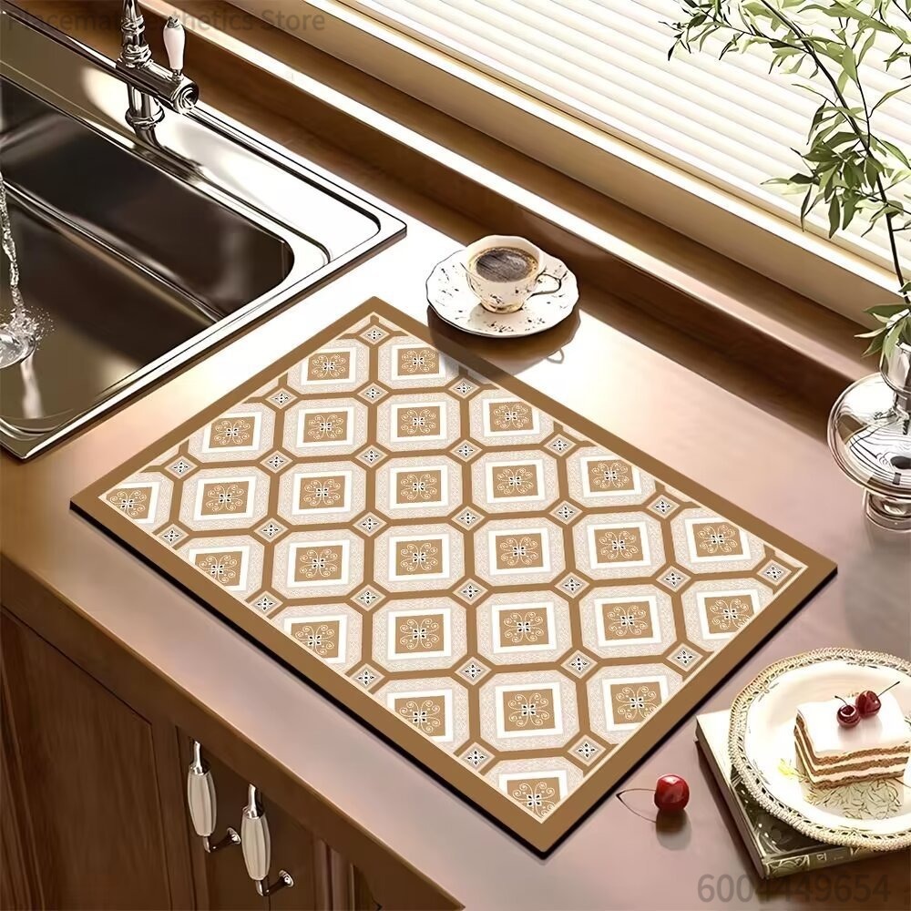 キッチンカウンター排水マット洗面台珪藻土吸水パッドバーとダイ - Bar Mat Rubber のレビューと価格