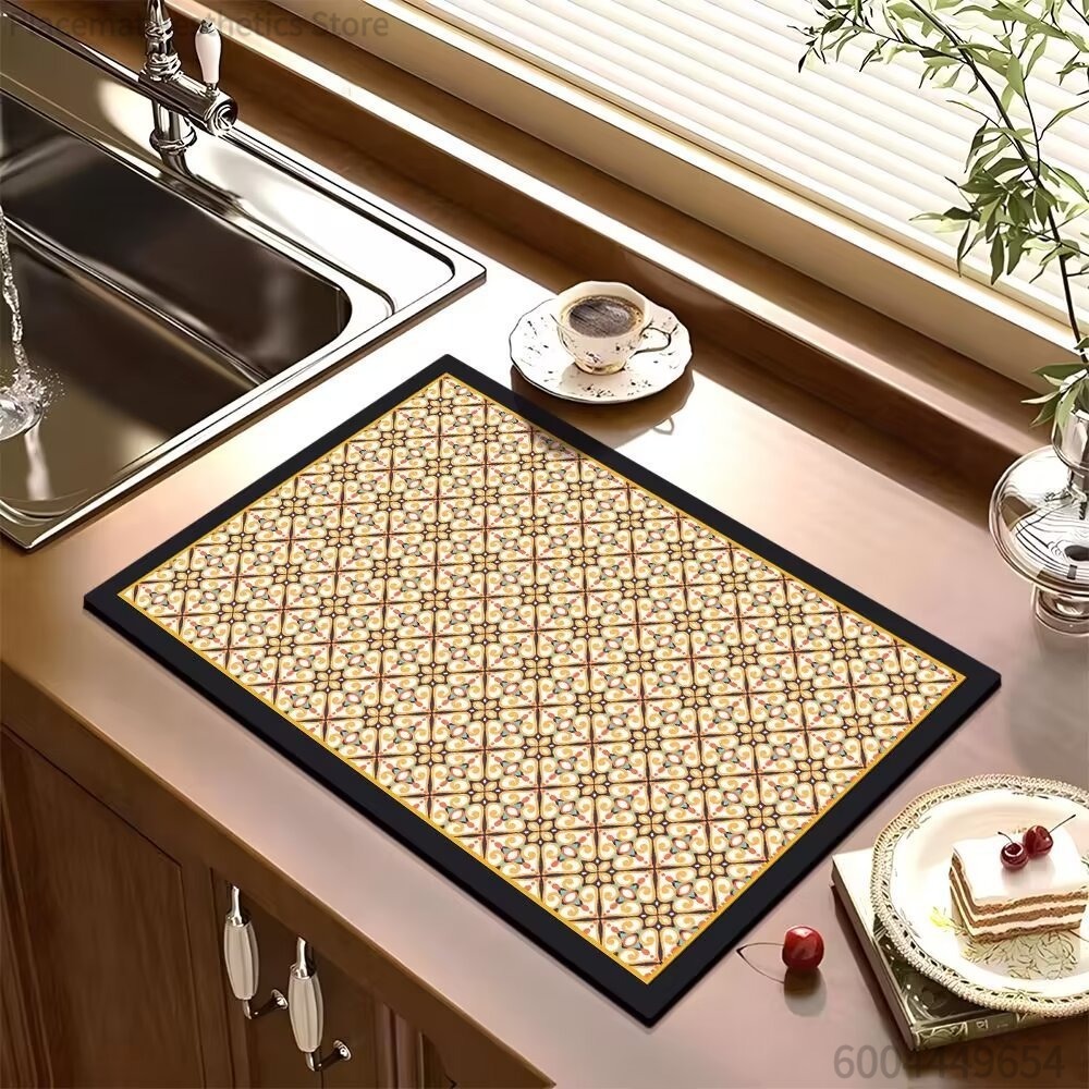 キッチンカウンター排水マット洗面台珪藻土吸水パッドバーとダイ - Bar Mat Rubber のレビューと価格