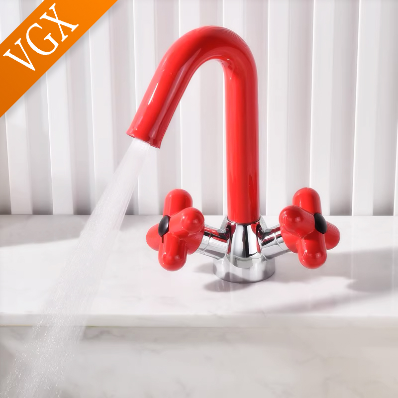 VGX-ダブルハンドルのバスルームの蛇口,真ちゅう製の洗面器 - Home Bar Sink のレビューと価格