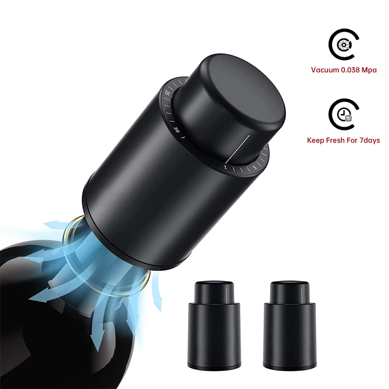 LMETJMA ワインボトルストッパー 再利用可能な真空ワイ - Wine Preservation Pump のレビューと価格