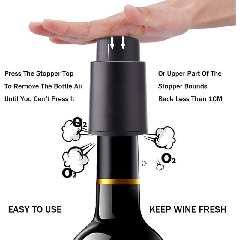 LMETJMA ワインボトルストッパー 再利用可能な真空ワイ - Wine Preservation Pump のレビューと価格